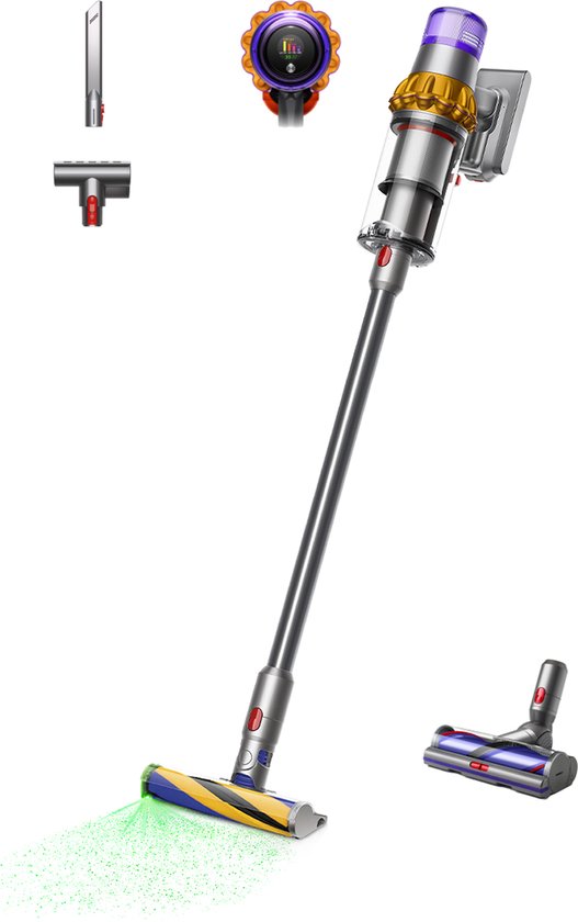 Dyson V15 Detect Absolute vs Samsung Bespoke Jet AI vs Shark Stratos Anti Hair Wrap IZ400EU vergeleken