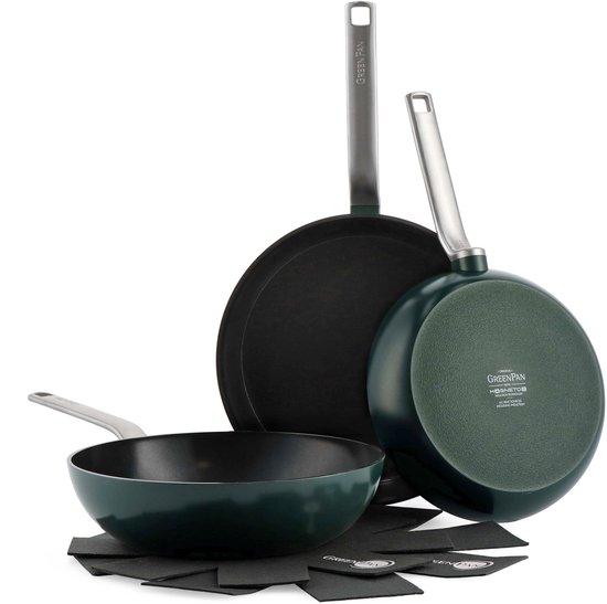 Vergelijken: GreenPan Evolution Pannenset 3-delig vs alternatieven